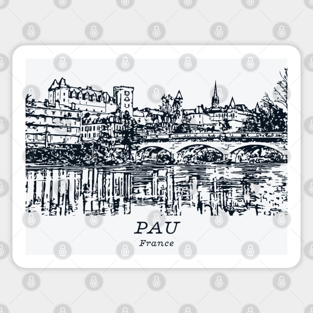Pau - France Sticker by Lakeric